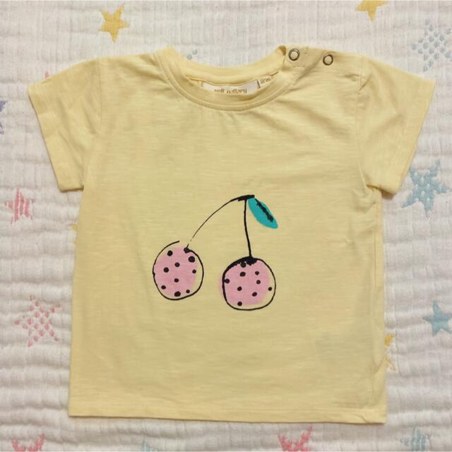 PETIT BATEAU(プチバトー)の☆美品☆インポートTシャツ2点セット☆86cm☆オーガニックコットン☆ キッズ/ベビー/マタニティのベビー服(~85cm)(Ｔシャツ)の商品写真