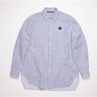 アクネストゥディオズ(Acne Studios)のAcne アクネ　フェイス　ストライプ ビックシルエットシャツ(シャツ)