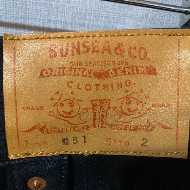 SUNSEA(サンシー)のsunsea  big denim pants bk メンズのパンツ(デニム/ジーンズ)の商品写真