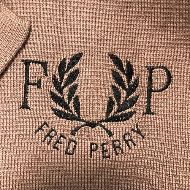 FRED PERRY(フレッドペリー)の80s FRED PERRY フレッドペリー ニット ダブルブレスト ジャケット メンズのジャケット/アウター(テーラードジャケット)の商品写真