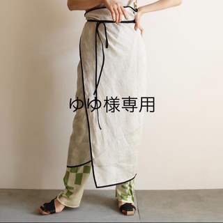 トゥデイフル(TODAYFUL)のaere アエレ　linen wrap skirt ゆゆ様専用(ロングワンピース/マキシワンピース)