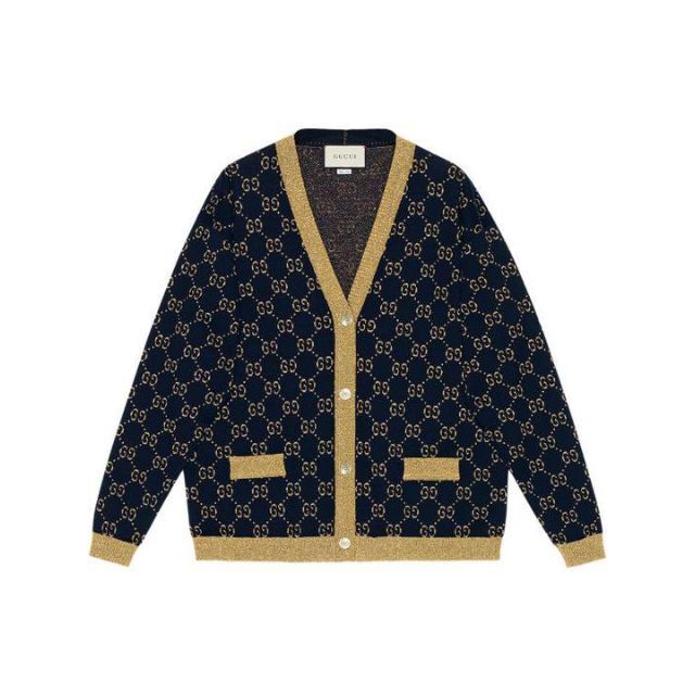 GUCCI グッチ GGコットンラメ ニットカーディガン 【日本製】 www