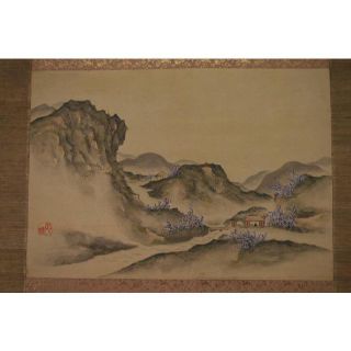 作者不詳/春景山水図/掛軸☆宝船☆O-426 J - www.karateschule-imeri.de