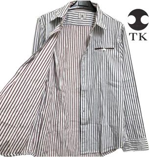 タケオキクチ(TAKEO KIKUCHI)の【TK】TAKEO KIKUCHI カッターシャツ ワイシャツ ストライプ(シャツ)