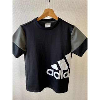 アディダス(adidas)のadidas アディダス 半袖 Tシャツ ブラック×グレー 150cm(Tシャツ/カットソー)