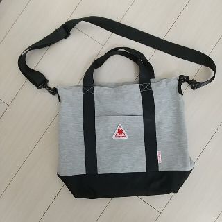 ルコックスポルティフ(le coq sportif)のle coq sportif 2way バッグ グレー×黒(ショルダーバッグ)