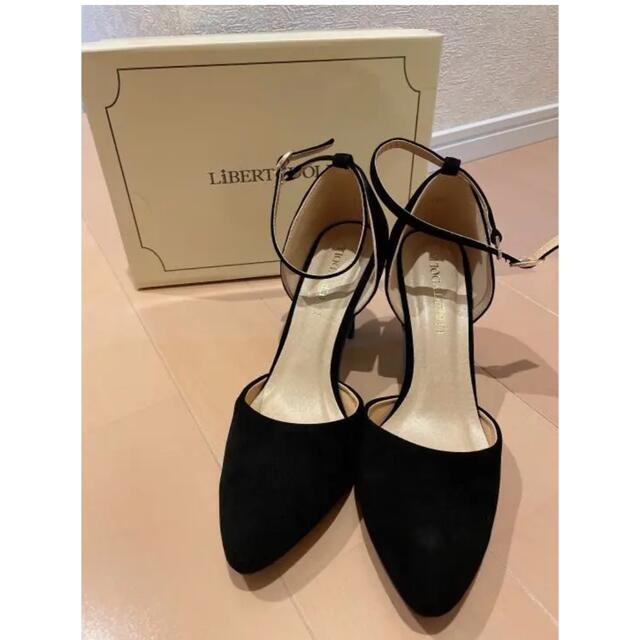 Liberty Doll  ポインテッドトゥセパレートストラップ 黒 24センチ レディースの靴/シューズ(ハイヒール/パンプス)の商品写真