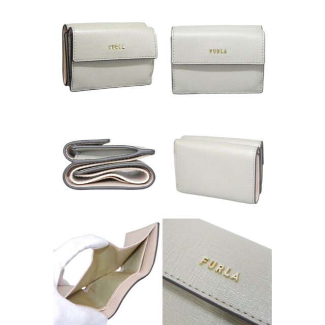 【新品未使用】フルラ FURLA ミニ財布　グレー×ベージュ