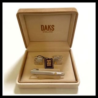 ダックス(DAKS)の【超美品】 ダックス DAKS DD ネクタイピン カフス シルバー ビンテージ(カフリンクス)