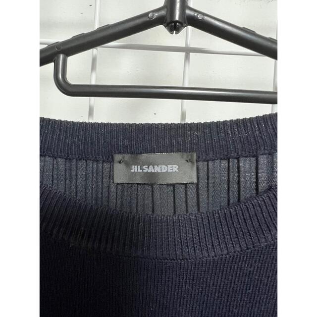 Jil Sander(ジルサンダー)のJIL SANDER ニット切り替えトップス 46 メンズのトップス(ニット/セーター)の商品写真