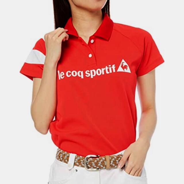 le coq sportif(ルコックスポルティフ)の美品！ルコックゴルフ　ソレイユ　カノコ半袖シャツ　Mサイズ　QGWQJA02 スポーツ/アウトドアのゴルフ(ウエア)の商品写真