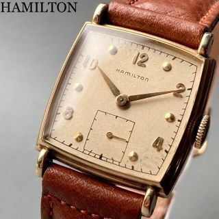 ハミルトン(Hamilton)の【動作良好】ハミルトン アンティーク 腕時計 1940年代 手巻き メンズ(腕時計(アナログ))