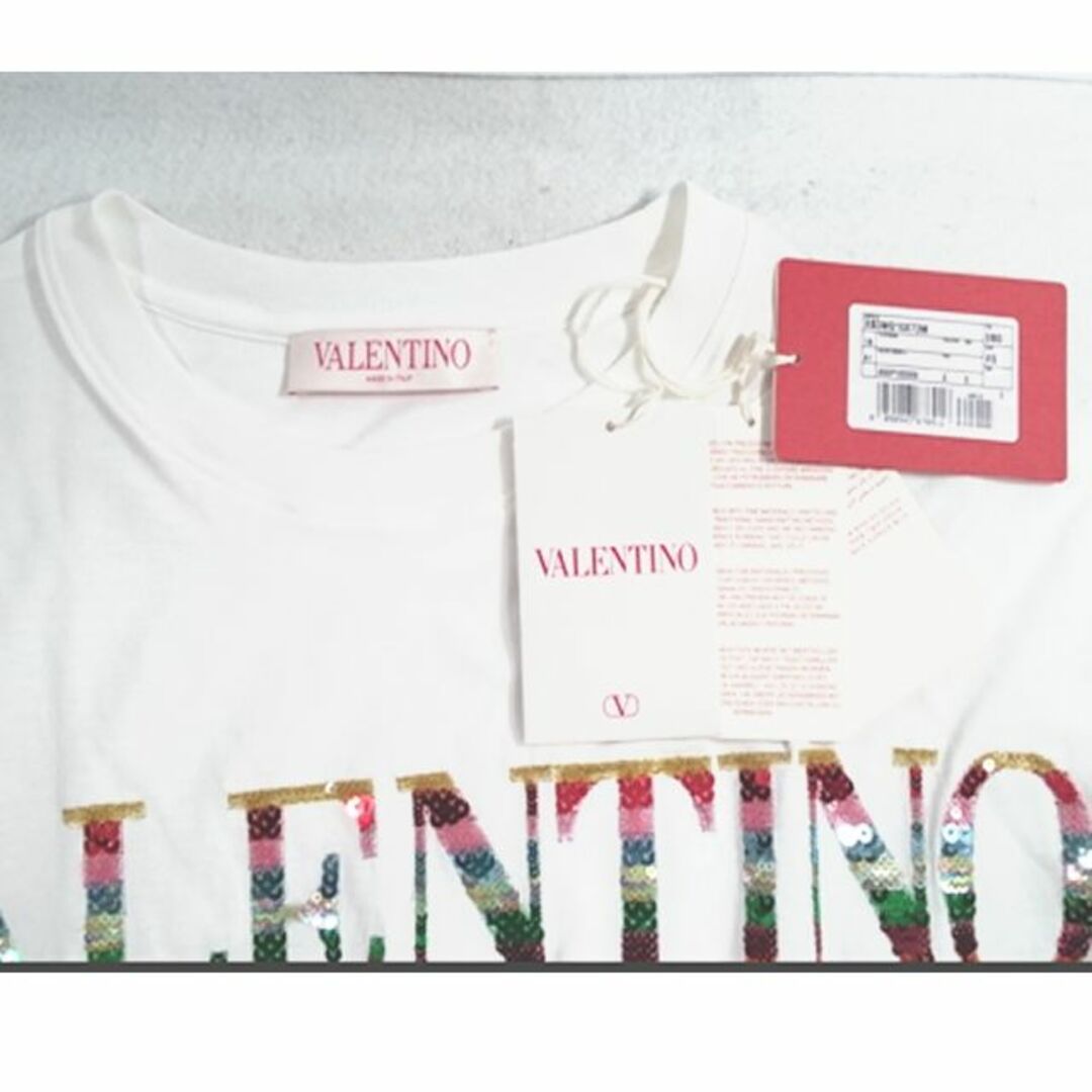 VALENTINO ロゴ エンブロイダリージャージーTシャツ