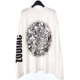 ドリスヴァンノッテン(DRIES VAN NOTEN)のドリスヴァンノッテン 21AW Zodiac ロングスリーブTシャツ M 白(Tシャツ/カットソー(七分/長袖))