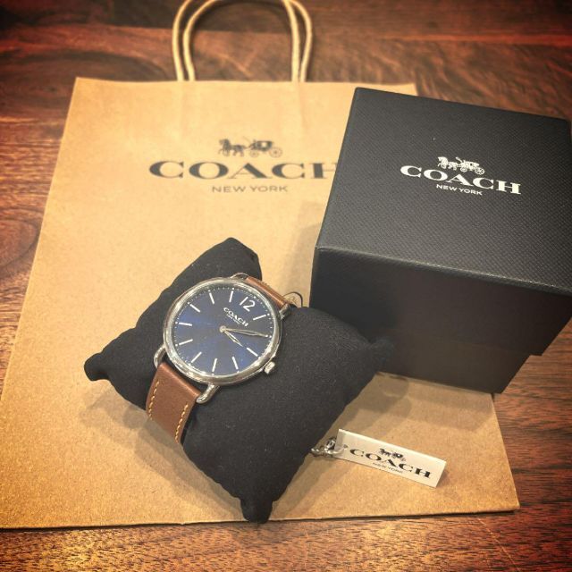 COACH(コーチ)の◆COACH◆デランシー　スリム　レザーストラップ　ウォッチ　W1398 メンズの時計(腕時計(アナログ))の商品写真