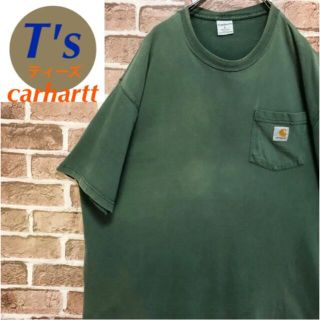 カーハート(carhartt)の希少 カーハート ワンポイントロゴタグ ポケット 半袖 Tシャツ ヴィンテージ(Tシャツ/カットソー(半袖/袖なし))