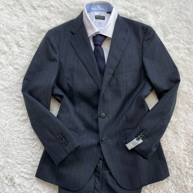 THE SUIT COMPANY - 【新品】 スーツカンパニー ビジネススーツ ストライプ柄 ネイビー Mの通販 by らくまる's shop| スーツカンパニーならラクマ THE SUIT COMPANY - 【新品】 スーツカンパニー ビジネススーツ ストライプ柄 ネイビー Mの通販 by らくまる's shop| スーツカンパニーならラクマ