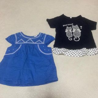 カーターズ(carter's)の女の子 子供服 トップス Tシャツ 80  12months 二枚セット(Ｔシャツ)