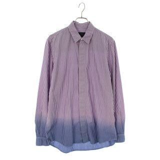 ステラマッカートニー(Stella McCartney)のステラマッカートニー  Nicolas Dip Dye shirt グラデーションストライプ長袖シャツ メンズ 40(シャツ)