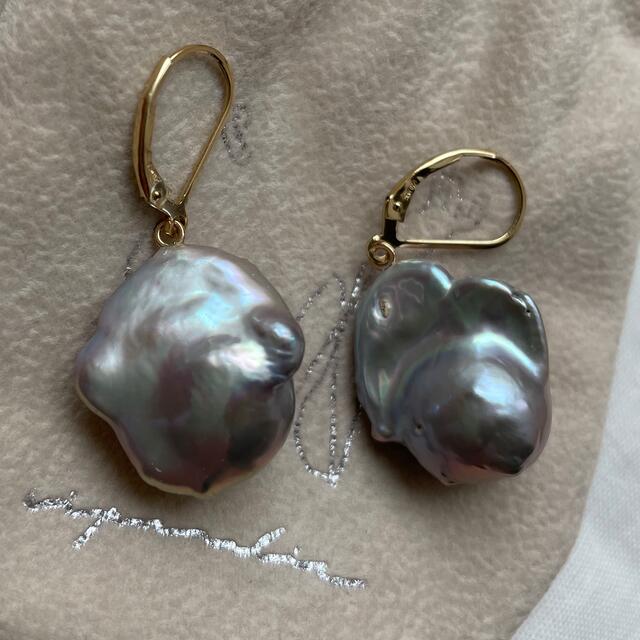 ripsalis リプサリス gray oyster パール ピアス 1