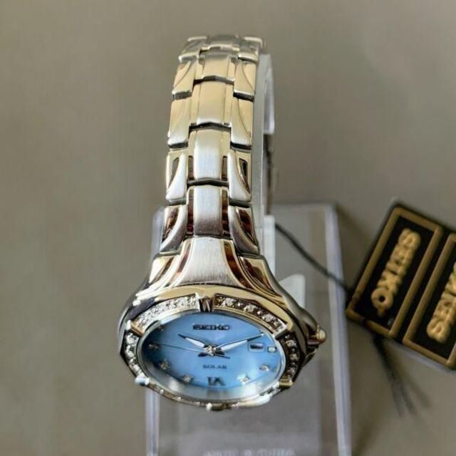 SEIKO - 新品 セイコー☆ソーラー ライトブルーパール文字盤 SEIKO