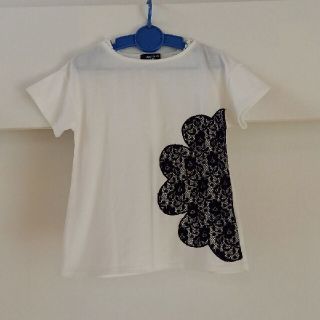 コムサイズム(COMME CA ISM)の【お値下げ】COMME CA ISM カットソー 白 110 女の子(Tシャツ/カットソー)