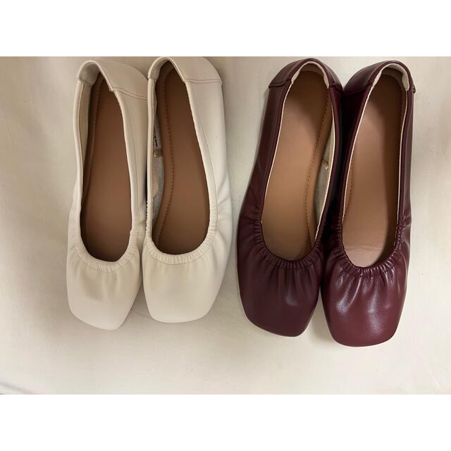 AKIKOAOKI Giselle-faux leather バレエシューズ S ...