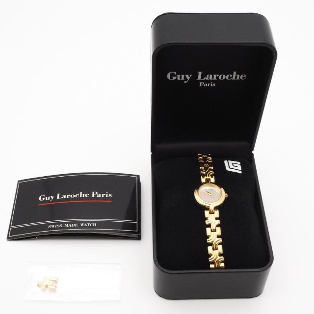 Guy Laroche - 《美品》Guy Laroche 腕時計 ゴールド シェルダイアル ...