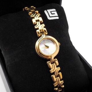 ギラロッシュ(Guy Laroche)の《美品》Guy Laroche 腕時計 ゴールド シェルダイアル レディース(腕時計)