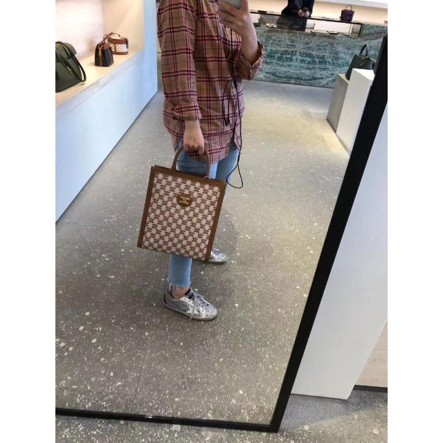 e - 新品/国内在庫 セリーヌトリオンフ縦型バーティカルカバ バッグの