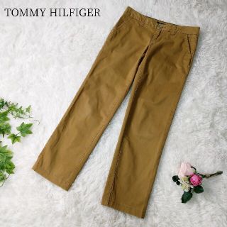 トミーヒルフィガー(TOMMY HILFIGER)のトミーヒルフィガー ローライズチノパンツ ライトブラウン サイズ0 レディース(チノパン)