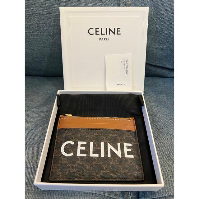 CELINE セリーヌ レザー カードケース コインケース  ロゴ