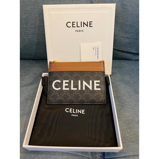 celine(セリーヌ)のCELINE セリーヌ レザー カードケース コインケース  ロゴ レディースのファッション小物(コインケース)の商品写真