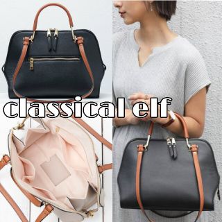 classicalELFバッグごとタッチ＆ゴー！きれいめカッチリ2wayバッグ(ハンドバッグ)