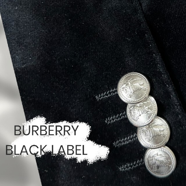 BURBERRY BLACK LABEL(バーバリーブラックレーベル)のまーたそ様専用 BURBERRY BLACK LABEL ベロアジャケット メンズのジャケット/アウター(レザージャケット)の商品写真