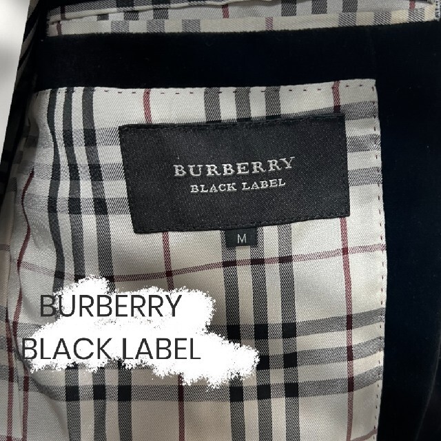 BURBERRY BLACK LABEL(バーバリーブラックレーベル)のまーたそ様専用 BURBERRY BLACK LABEL ベロアジャケット メンズのジャケット/アウター(レザージャケット)の商品写真