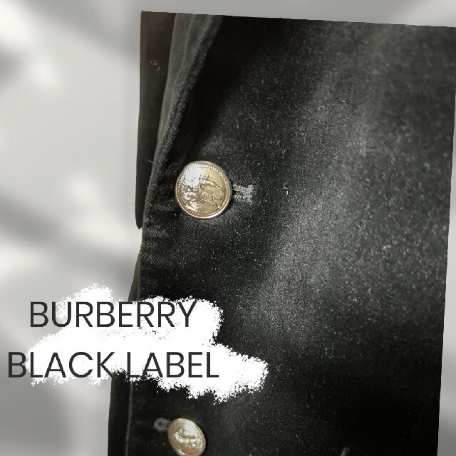 BURBERRY BLACK LABEL(バーバリーブラックレーベル)のまーたそ様専用 BURBERRY BLACK LABEL ベロアジャケット メンズのジャケット/アウター(レザージャケット)の商品写真