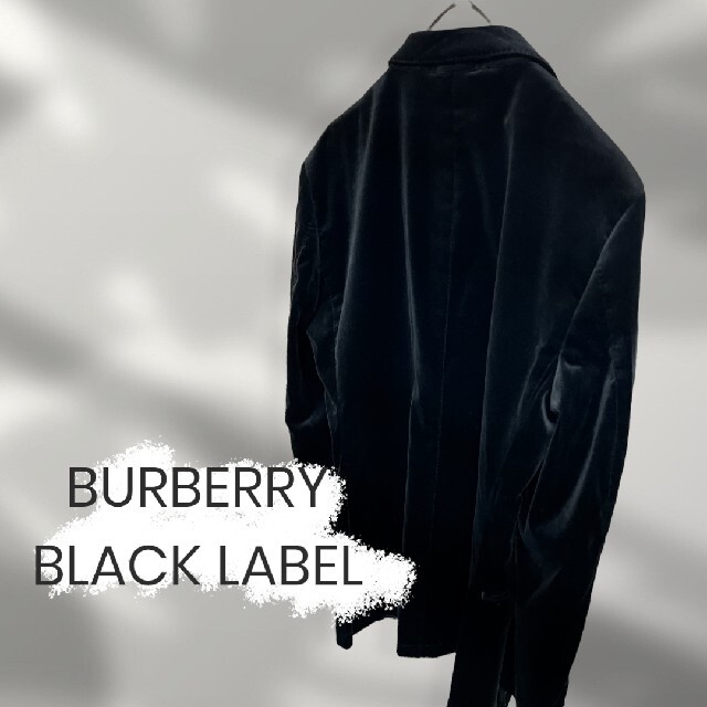 BURBERRY BLACK LABEL(バーバリーブラックレーベル)のまーたそ様専用 BURBERRY BLACK LABEL ベロアジャケット メンズのジャケット/アウター(レザージャケット)の商品写真