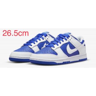 ナイキ(NIKE)のNike Dunk Low Racer Blue and White26.5cm(スニーカー)