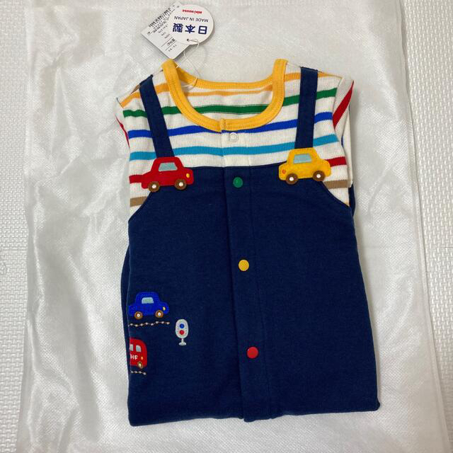 mikihouse(ミキハウス)のカバーオール　ミキハウス　新品　タグ付き キッズ/ベビー/マタニティのベビー服(~85cm)(カバーオール)の商品写真