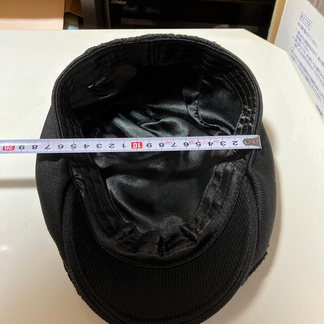 メンズ　編み込み　ブラックハンチング帽　58cm ［よこすか52様専用］ メンズの帽子(ハンチング/ベレー帽)の商品写真