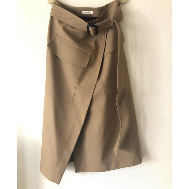 celine - セリーヌフィービー   トレンチ型巻きスカート34 美品