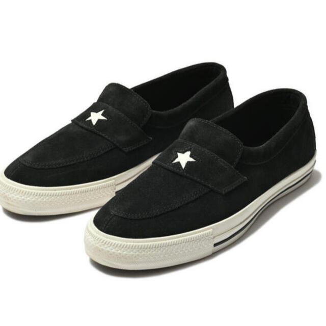 converse addict ワンスターローファー ブラック 27.5cmメンズ