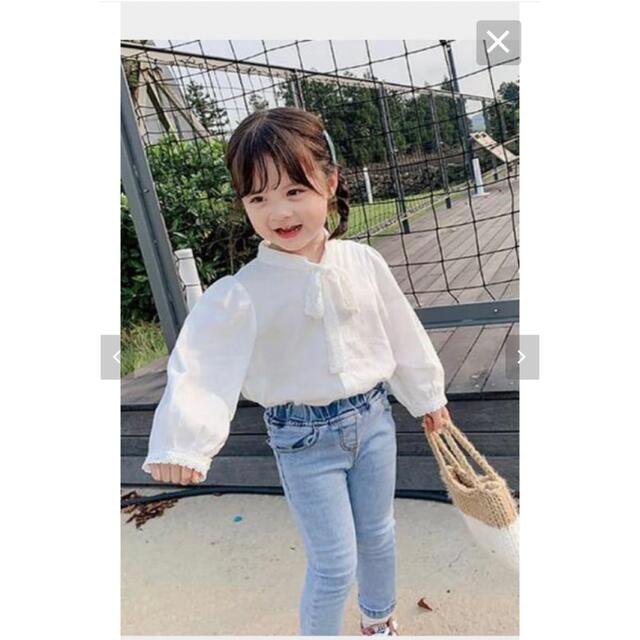 ⚠️値下⚠️韓国子供服★コットンブラウス  キッズ/ベビー/マタニティのキッズ服女の子用(90cm~)(ブラウス)の商品写真