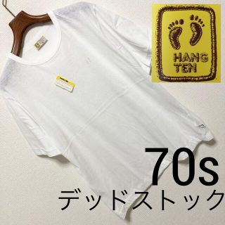 ハンテン(HANG TEN)の70s デッドストック 当時物◆HANG TEN ハンテン◆紙タグ付 Tシャツ(Tシャツ/カットソー(半袖/袖なし))