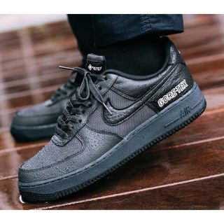 ナイキ(NIKE)のNIKE AIR FORCE 1 GTX GORE-TEX 黒(スニーカー)