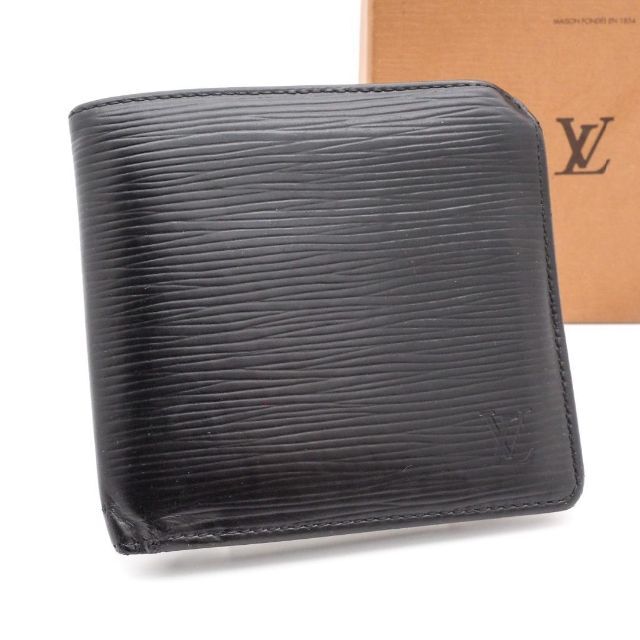 《人気》Louis Vuitton 折財布 ブラック ポルトフォイユマルコ エピ