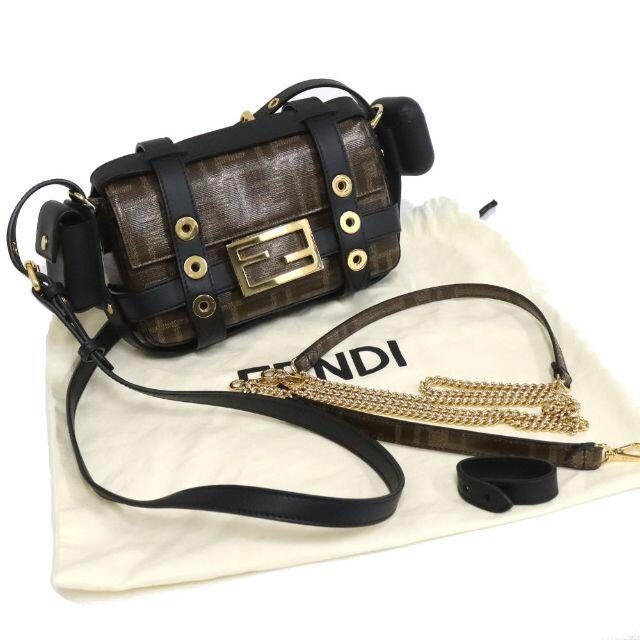 FENDI - フェンディ ズッカ 3wayチェーンショルダーバッグ(8BS034)の