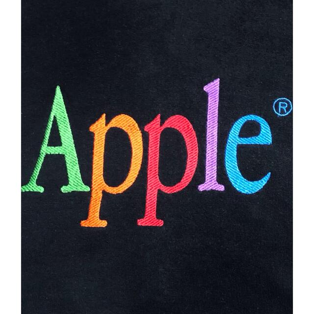 90s Apple アップル ロゴ 刺繍 プルオーバー パーカー 企業