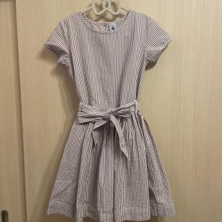 プチバトー(PETIT BATEAU)の値下げ！プチバトー　ワンピース　8ans 128㌢(ワンピース)